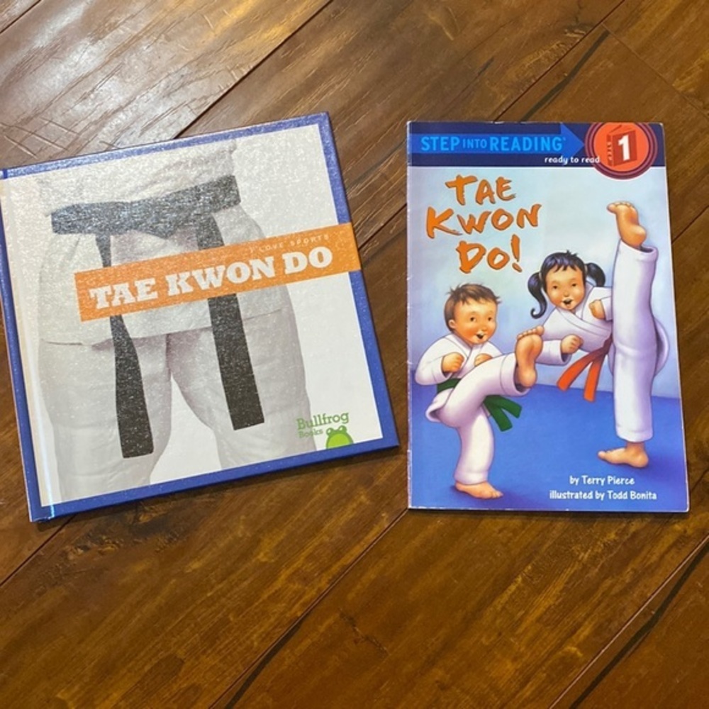 2 Tae Kwon Do reader books (Step into Reading) & hardcover bullfrog
